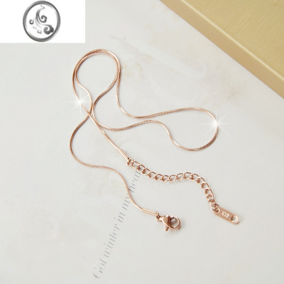JiMi蛇骨链无吊坠裸链光链子不褪色素链项链ins小众锁骨链choker