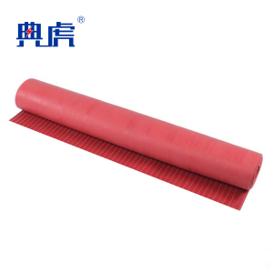 典虎 绝缘胶垫 红色条纹5mm*1.2m*5m 10kv 卷