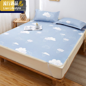 冰丝凉席可水洗可折叠单人学生宿舍夏季三件套席子儿童1.5 1.8m米 三维工匠凉席/凉枕