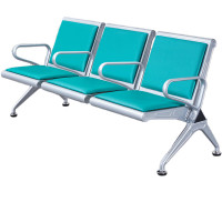晋舰 靠背排椅中间带扶手加厚机场银行车站医院等候椅连椅三人位有垫