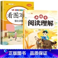 [2本]阅读理解+看图写话 二年级上 [正版]大语文阅读理解专项训练书人教版阅读理解强化训练题每日一练一二年级三年级四五