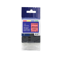 彩标 TZe-451 24mm 标签色带 (计价单位:个) 红底黑字