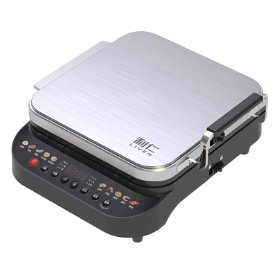 利仁LR-FD431Pro电饼铛2026年新款有钛可拆洗家庭用电饼档40mm加深烙饼锅2000W大功率双面加热烤肉锅