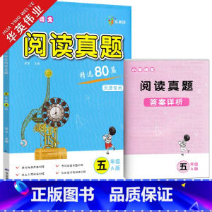 五年级a版 小学通用 [正版]天津小学语文阅读真题精选80篇三年级四年级五年级六年级A版B版任选人教版同步阅读理解专项训