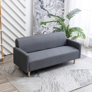 鑫环境 170CM小三人位沙发北欧简易租房卧室客厅女服装店铺三人布艺沙发小户型出租房沙发布艺沙发