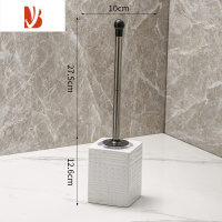 三维工匠北欧轻奢陶瓷家用马桶刷2022新款卫生间长柄厕所刷子无死角高颜值