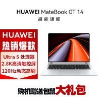 华为MateBook GT 14 14.2英寸笔记本电脑 酷睿 Ultra 5 125H 32G 1TB Linux版 2.8K OLED悬浮触控手写屏 轻薄机身 皓月银