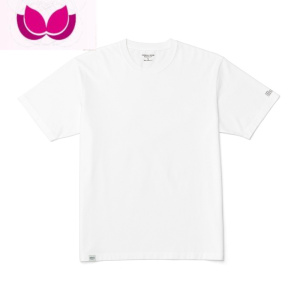 七斓mwood简木男装[宽松版型]240g纯色水洗休闲圆领短袖T恤男