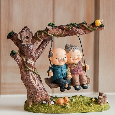 瑞仕兹温馨卧室家居装饰品人物小摆件客厅酒柜电视柜工艺品摆设创意结婚ins风送爸妈结婚纪念日卧室小装饰品朋友闺蜜新婚礼品