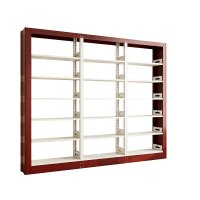 臻远ZY4072628 钢制书架红色资料架 单面6层一列三组 2800*300*2000mm