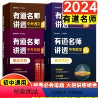 有道名师讲透中考语文 全国通用 [正版]2024有道名师讲透中考数学物理语文英语初中解题方法名师视频讲解重点专题学练解三