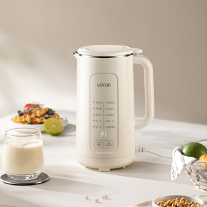 LOTOR徕多豆浆机小型家用破壁机全自动免煮静音料理机多功能辅食一键清洗防溢榨汁机4人