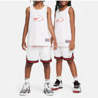 NIKE耐克背心运动休闲速干透气双面穿大童篮球上衣FN8348-100 D
