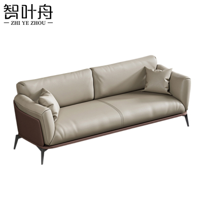 智叶舟办公沙发三人位195*85*80cm张