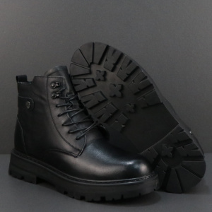 真皮马丁靴男冬季新款真毛加厚雪地靴厚底百搭工装靴子男棉鞋