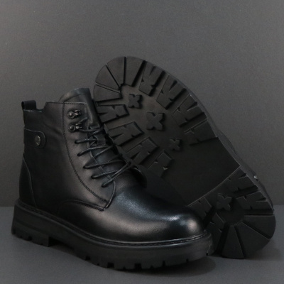 真皮马丁靴男冬季新款真毛加厚雪地靴厚底百搭工装靴子男棉鞋