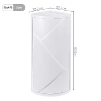 家柏饰(CORATED)卫生间置物架壁挂免钉免打孔吸壁式浴室洗手间洗漱台收纳三角墙角 [白色]特大号