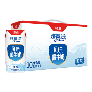 德亚-风味酸牛奶礼盒206g*10(红色)
