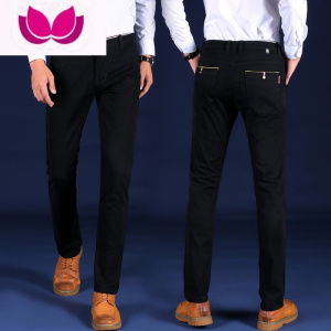 七斓夏季薄款男士休闲裤直筒修身男裤子商务百搭长裤韩版潮流西裤