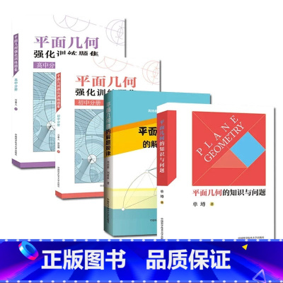 [正版]全4册平面几何的知识与问题+平面几何题的解题规律+平面几何强化训练题集初中+高中分册 初中数学解题规律方法与技巧