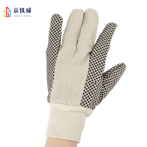 京铁威 帆布点珠手套 均码/双
