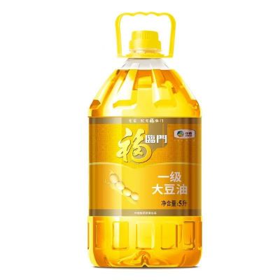 中粮福临门一级大豆油5L桶装家用精炼食用油