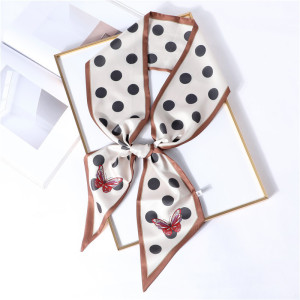 美帮汇新款首周两件5折 细窄丝带小丝巾春秋薄款长围巾长款气质百搭领巾