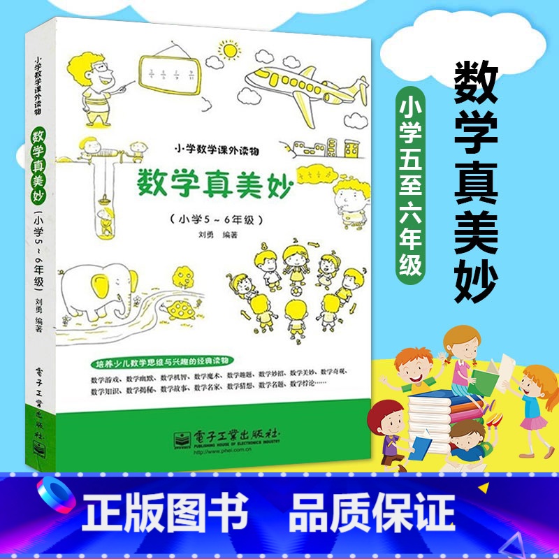 数学真美妙5-6年级 小学通用 [正版]趣味数学 数学真美妙5-6年级 数学课外读物 5-6年级 数学课外书 数学辅导