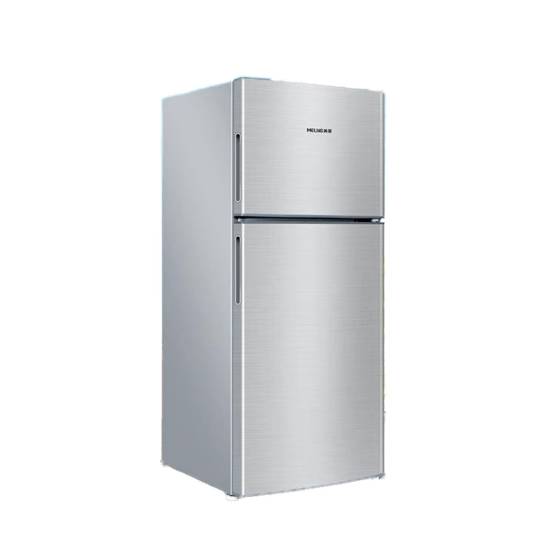 美菱118升两门双门小冰箱家用节能低躁环保经济实用宿舍租房小巧不占地 灰色BCD-118JC