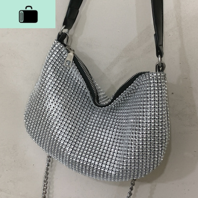小包包女2020新款潮网红单肩斜挎链条包百搭ins迷你闪闪包NEW LAKE女士单肩包