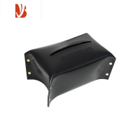 三维工匠北欧皮革抽纸盒简约ins创意轻奢创意家用客厅餐桌车载纸巾盒 绿色小号