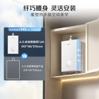 史密斯佳尼特[小精钢TJA1]16升增压零冷水燃气热水器 JSQ31-TJA1 国家补贴 小体积 新品
