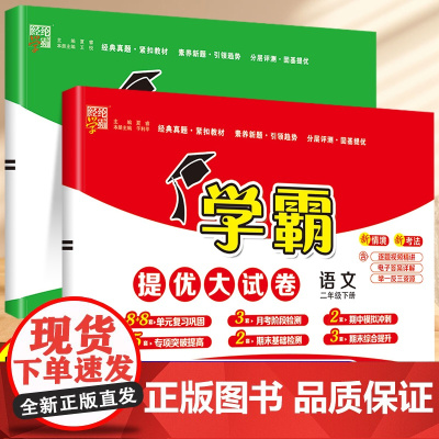 2025春新版经纶五星学霸提优大试卷二年级下册上册语文人教数学苏教北师大版小学2年级同步训练期末冲刺100分单元测试卷全