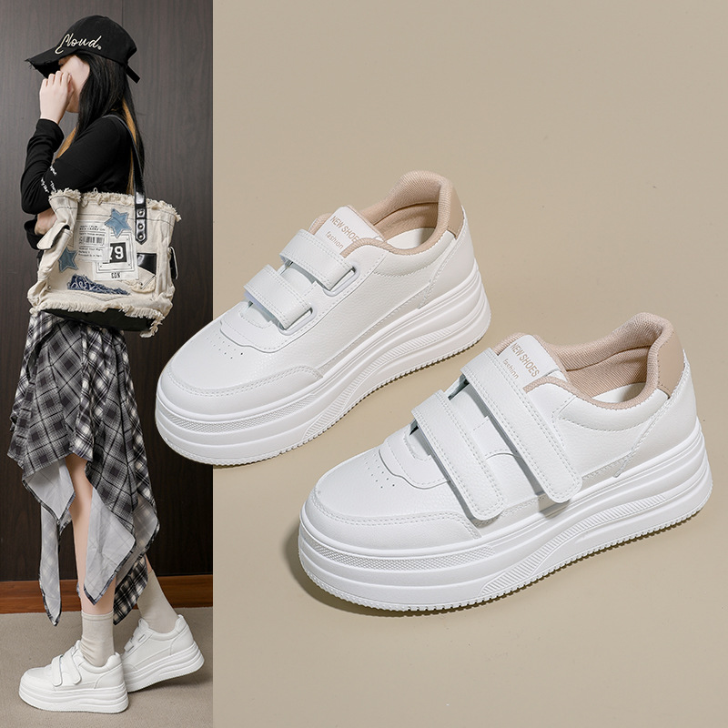 2026春季新款ins韩版透气小白鞋女学生厚底百搭休闲运动板鞋