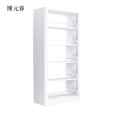 博元睿图书馆书架阅览室货架资料档案架钢制书架双面五层主架