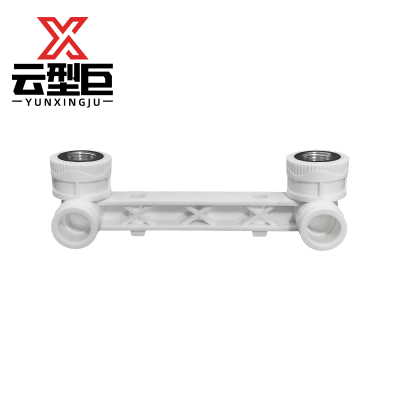 云型巨 PPR双联内丝弯头 PPR管配件 塑料管配件 20*1/2 单位:个