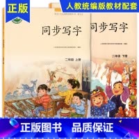 [2册]二年级上+下 小学通用 [正版]同步写字三年级上册四五六年级下册人民教育出版社小学语文同步练字帖人教版1一2二年