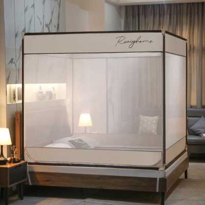 天山柔方顶防摔坐床蚊帐