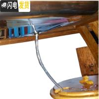 三维工匠茶台嵌入式不锈钢茶盘接水盘带排水球管托盘茶桌漏水盆方形茶盘 44.5*29.5*3.8cm茶具