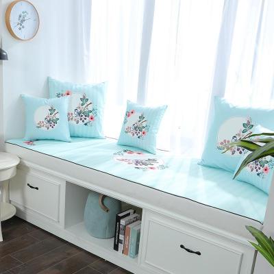 家柏饰(CORATED)花好月圆印花飘窗垫窗台垫定做简约现代沙发垫田园卧室榻榻米阳台 花好月圆 3cm飘窗垫