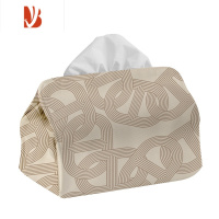 三维工匠轻奢银锁骨艺术 日式猪鼻子纸巾包收纳盒复古客厅装饰套抽纸盒 纸巾盒小号-永恒之锁03