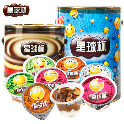 甜甜乐星球杯（中杯1026g*2）桶装巧克力杯儿童夹心饼干小杯小零食大礼包