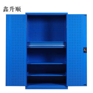 鑫升顺工具柜加厚铁皮储物柜工厂车间用带抽屉汽修多功能收纳柜通门内一抽柜蓝色