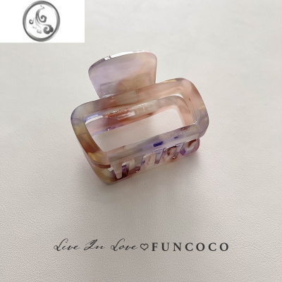 JiMi韩国高级感气质简约抓发醋酸优雅发夹女后脑勺大号抓夹鲨鱼夹发卡