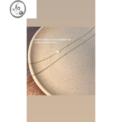 JiMi抵挡不住!叠戴绝不掉色简约精致锁骨链细项链轻奢小众配饰