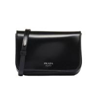 普拉达(PRADA)小尺寸翻盖单肩包男士女士通用皮质便携多功能斜挎