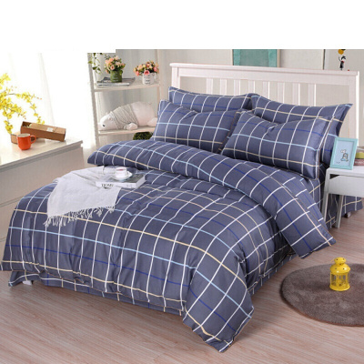 煊煜 全棉斜纹床上用品三件套(纯棉简约) 1.2米床用 被套160*230cm床单160*230c枕套48*78cm 套