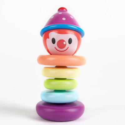 Hape&金宝贝悦动炫彩摇铃0-1岁新生宝宝玩具木制玩具安全环保材质