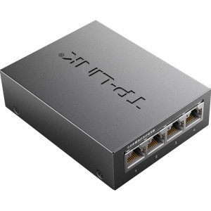 TP-LINK 千兆单模单纤光纤收发器 1SC+4GE光电转换器(单只装 )TL-FC314B-3