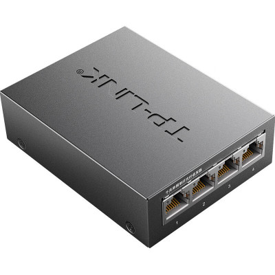 TP-LINK 千兆单模单纤光纤收发器 1SC+4GE光电转换器(单只装 )TL-FC314B-3